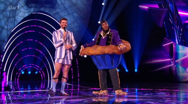 Grabs: Macy Grey being unmasked on masked singer Credit: ITV/The Masked Singer
