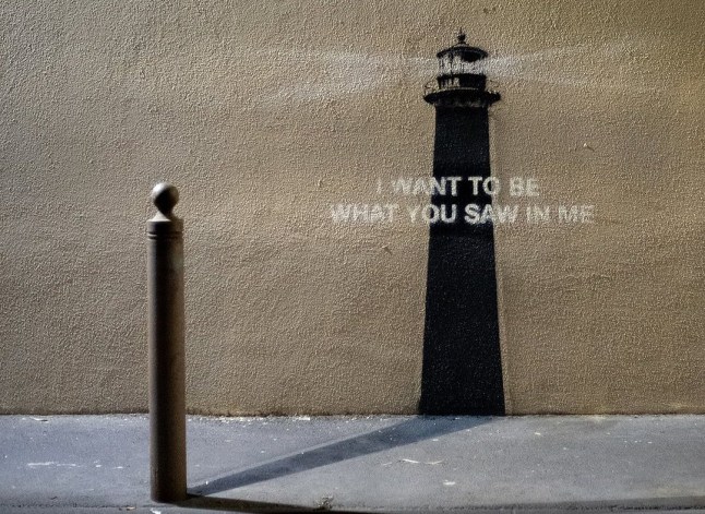 Banksy's lighthouse artwork