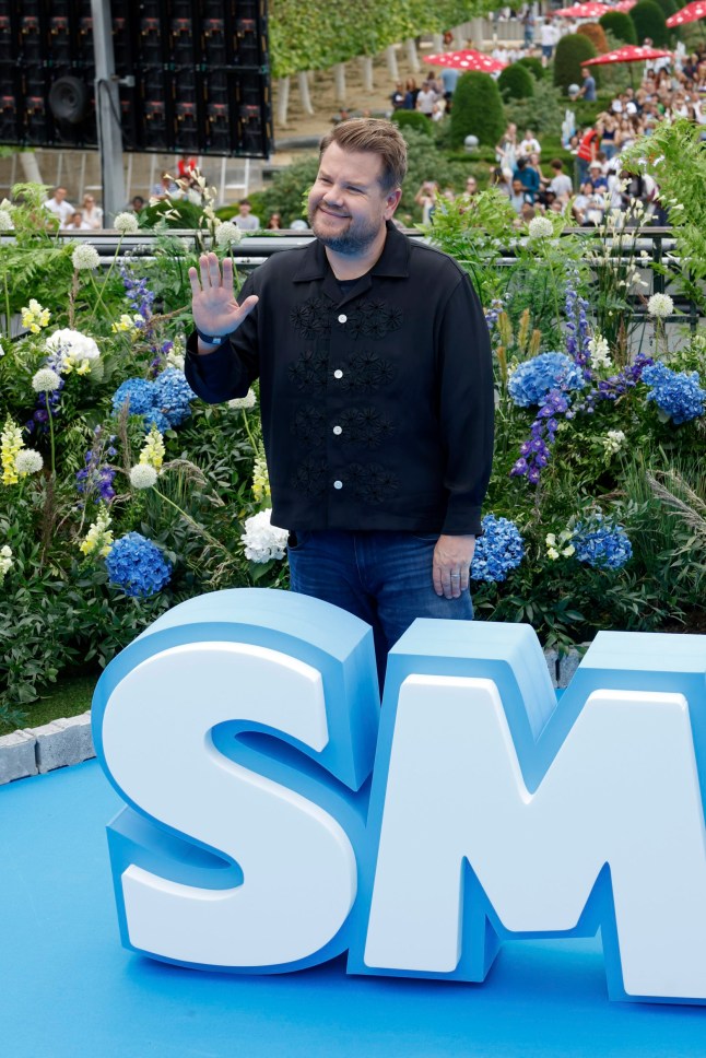 James Corden arrives at the world premiere of the film 
