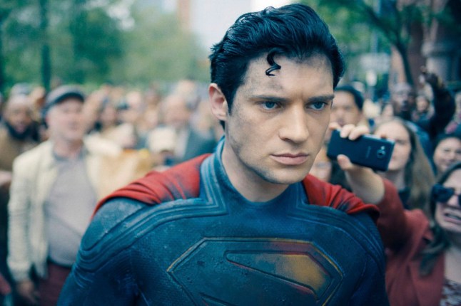 This image released by Warner Bros. Pictures shows David Corenswet in a scene from 