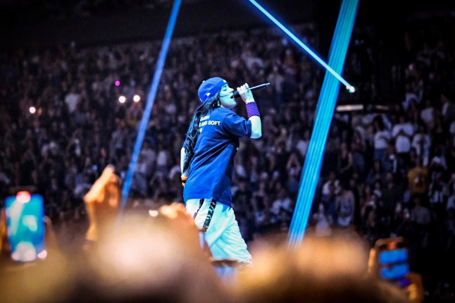 LONDON, ENGLAND - JULY 10: Billie Eilish performs on stage at The O2 Arena on July 10, 2025 in London, England. (Photo by Gareth Cattermole/Getty Images for Live Nation)