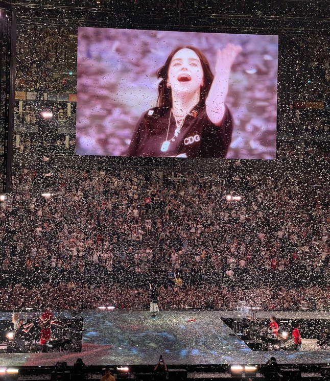 Billie Eilish performs at the O2 in London 10.07.25