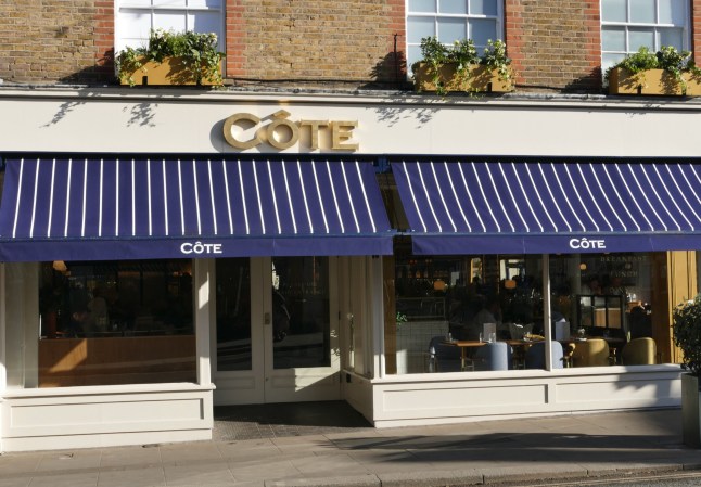 Mandatory Credit: Photo by Geoffrey Swaine/Shutterstock (12783213h) C?te Launch To Bring A Taste Of France To Henley-on-Thames with its opening today. Situated on the corner of Hart Street and Bell Street in the centre of Henley-on-Thames, the new restaurant has been created with Henley diners at its heart - reflected in a design scheme inspired by local surroundings, the highest standards of service and a diverse menu that focuses on French classics and the British seasons. Cote Brasserie brings a taste of France to Henley on Thames., Henley on Thames, Oxfordshire, UK - 31 Jan 2022