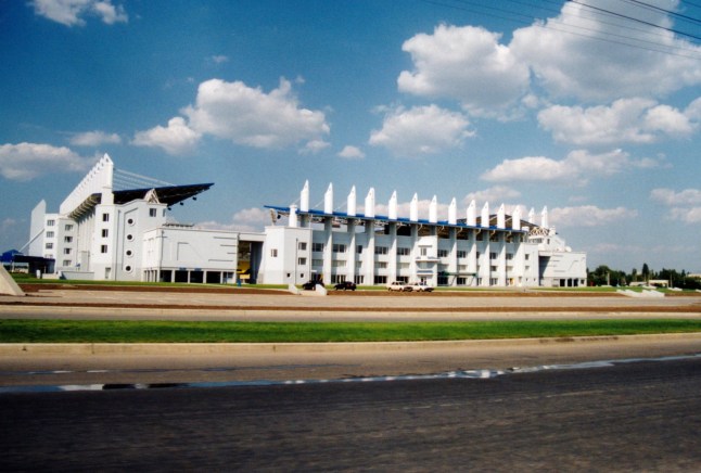 The old Soviet government building in Tiraspol, Transnistria.