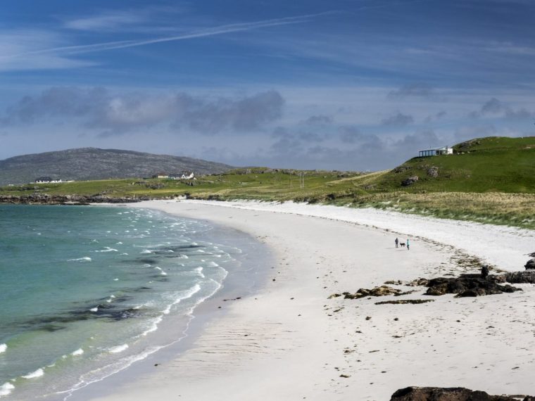 A Beach on the west coast of Eriskay, Outer Hebrides, Scotland, UK.