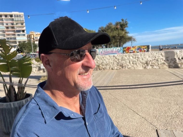 Mike Bailey at the seaside