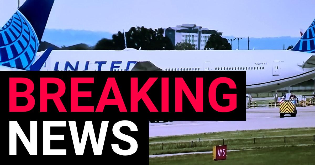 Police at Heathrow airport surround United Airlines plane after emergency landing | News UK