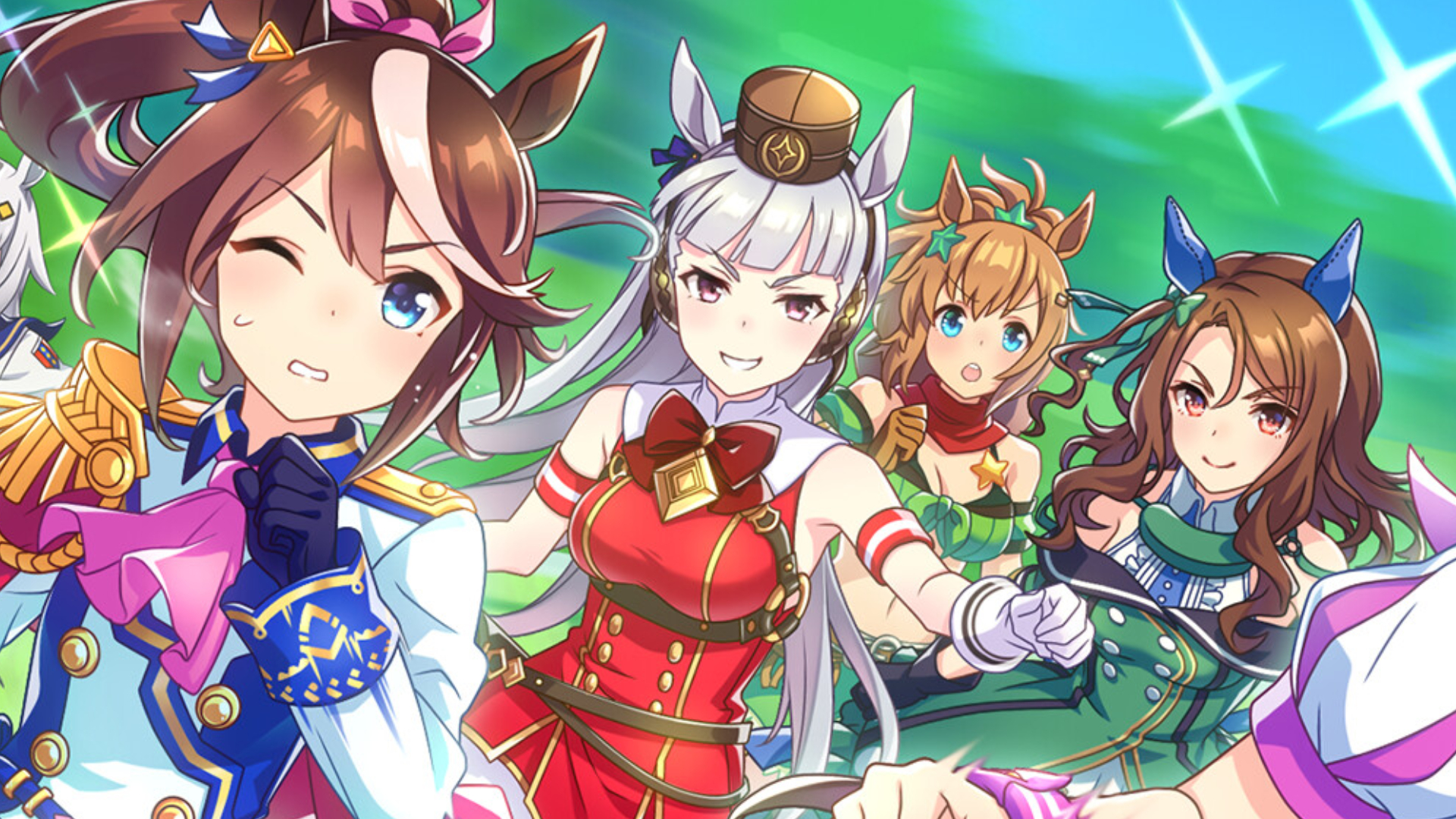 Gold Ship, smirking in the Umamusume: Pretty Derby library hero image.