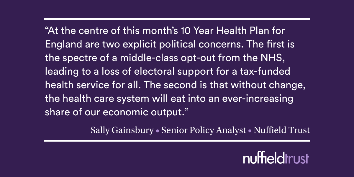 An engine for economic growth? Why it won’t be a piece of cake for the NHS