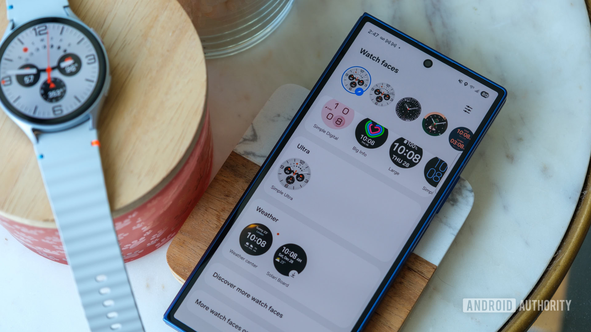 Samsung Galaxy Watch 7 wearables app