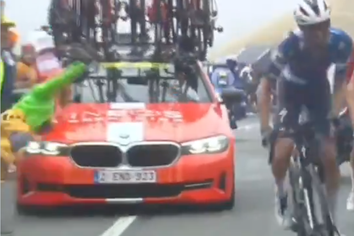 Ineos apologise after hitting spectator with car during Tour de France