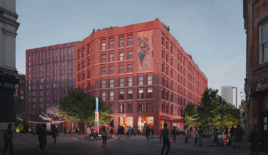 Indicative image of the proposed Church Street car park redevelopment from Thomas Street