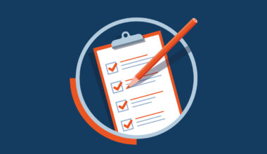 Illustration of a checklist and a clipboard