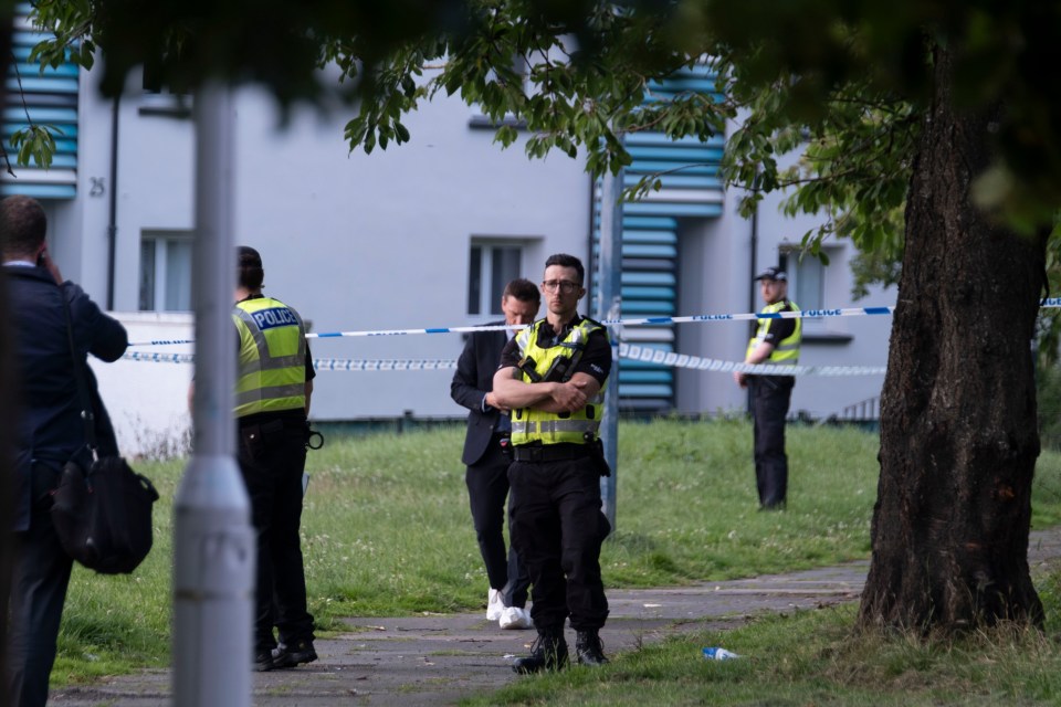 24/07/2025..NINTCHDBJOBS000001126463 - evening cover..Police at scene of shooting at Hailesland Gdns Edinburghsee sty Gordon Tait.