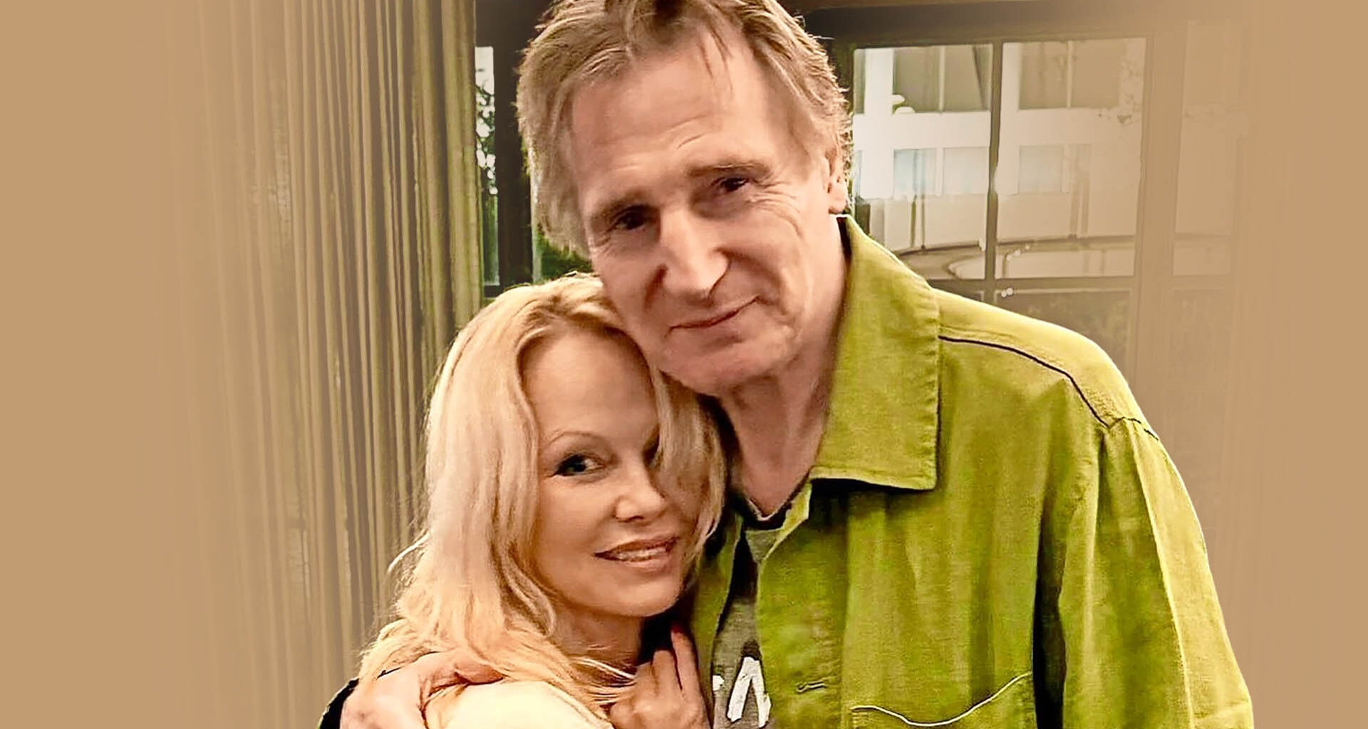 How Liam Neeson has fallen 'madly in love' with Pamela Anderson after filming sex scenes together for Naked Gun reboot