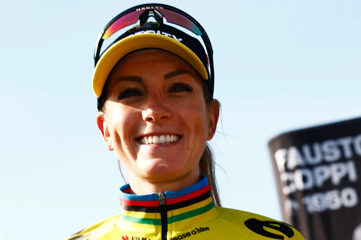Pauline Ferrand Prevot winner of the 5th Paris-Roubaix Femmes on April 12th 2025