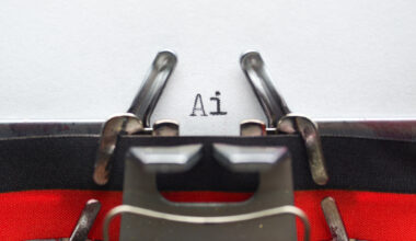 Ai written on a typewriter
