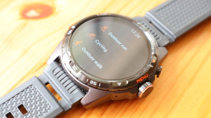 Available workouts on the TicWatch Atlas
