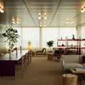 The Jellicoe Workspace / Universal Design Studio - Interior Photography, Dining room, Wood, Table, Chair, Lighting, Glass