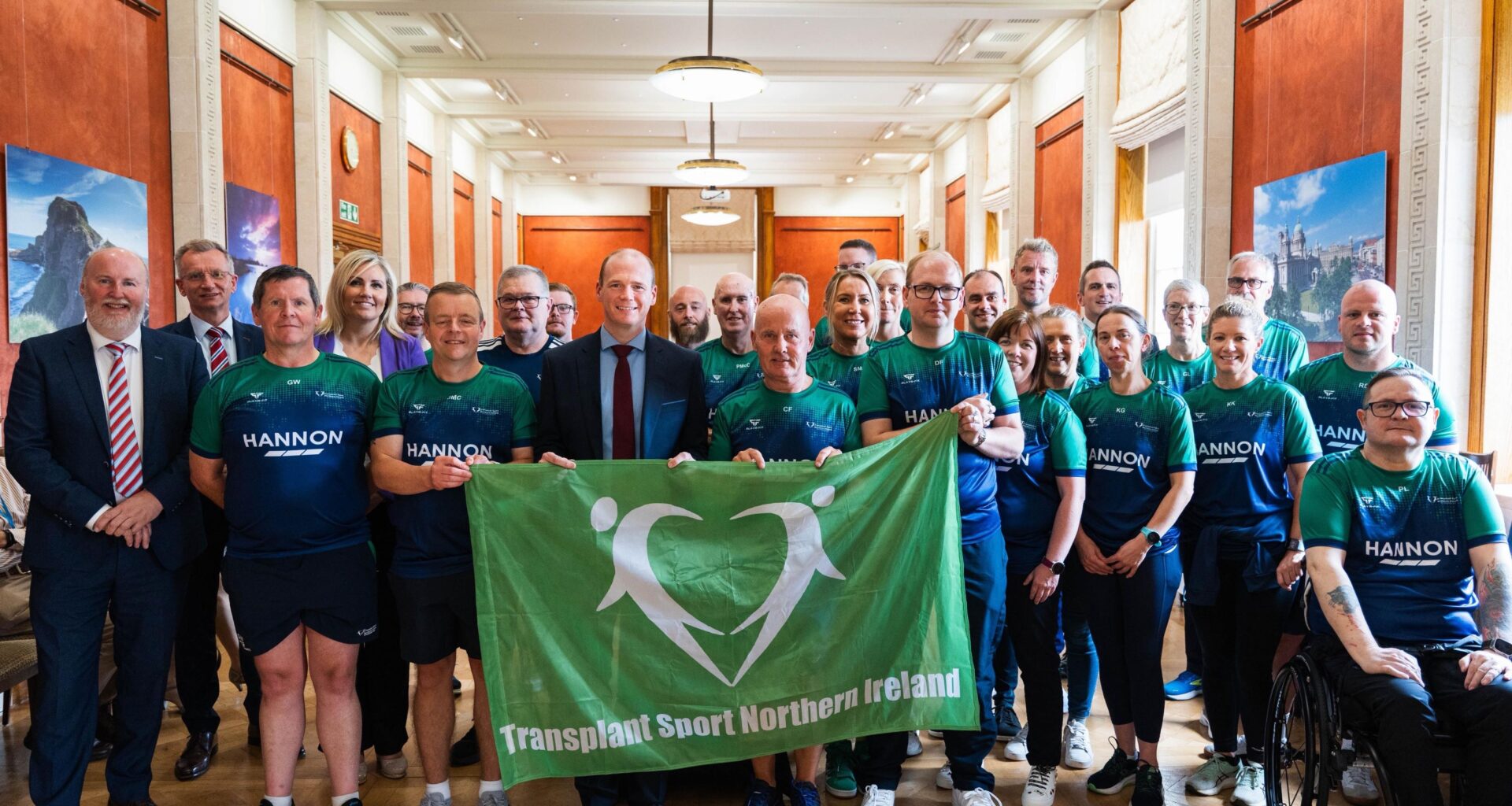 Minister Lyons hosts reception for NI Transplant Games Team