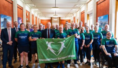 Minister Lyons hosts reception for NI Transplant Games Team