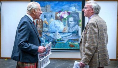 HM King Charles III visits 90th annual exhibition of Society of Caithness Artists in Thurso