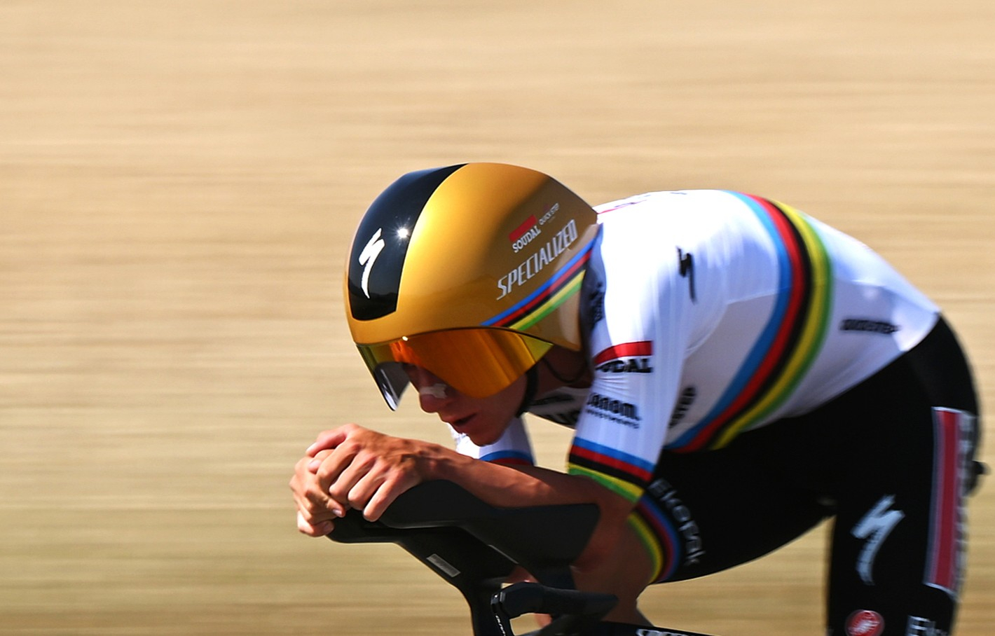 Remco Evenepoel at the Dauphine time trial