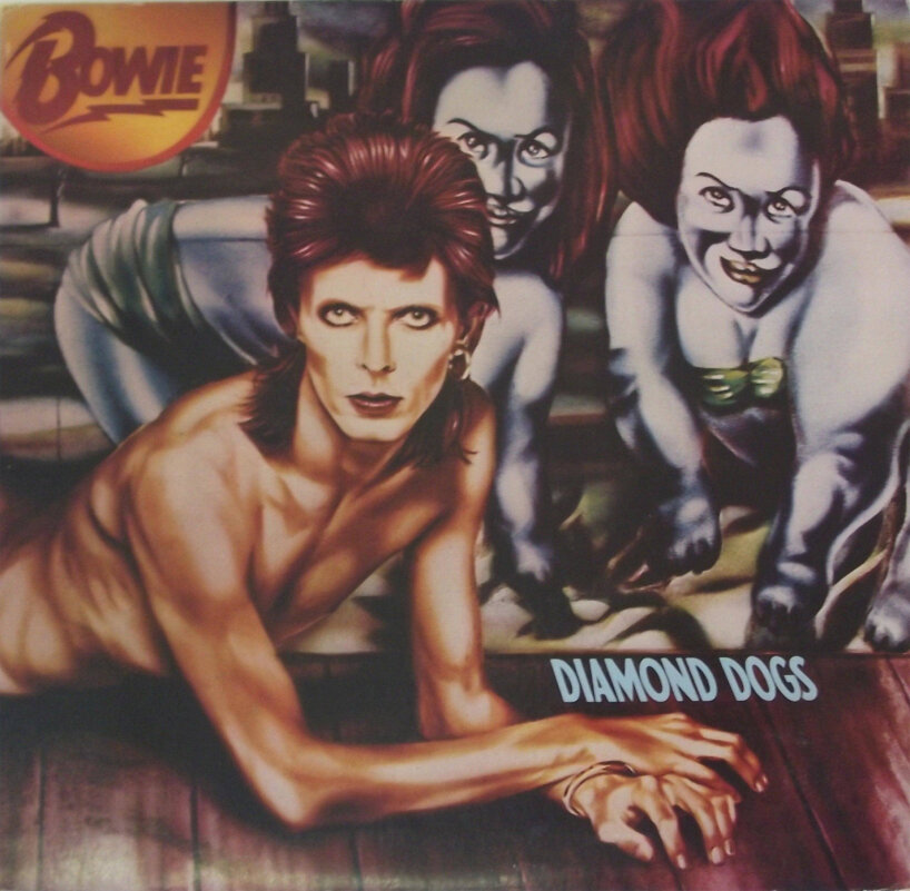 Diamond Dogs, vinyl, produced by David Bowie, RCA Records, cover art by Guy Peellaert, 1974, England. Museum no. S.3354-2013. © Victoria and Albert Museum, London