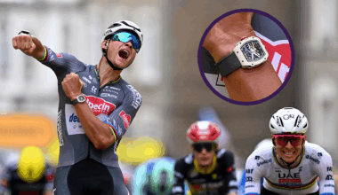 Mathieu van der Poel wearing a fancy watch