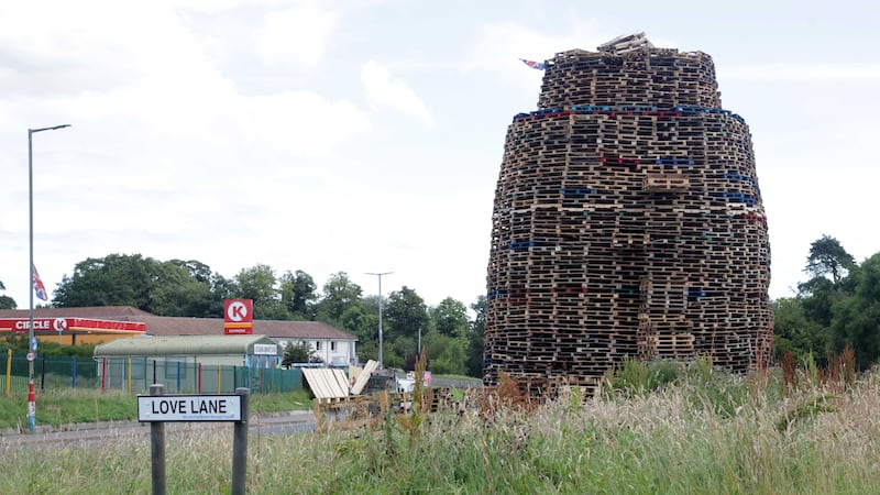 Concerns over one of the north’s costliest bonfires located yards from a road 