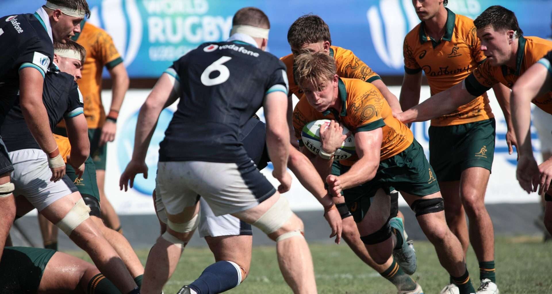 Two late tries earned Australia a hard-fought win over Scotland at the World Rugby U20 Championship in Italy. Image: World Rugby