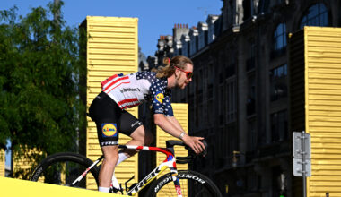 Quinn Simmons at the Tour de France presentation