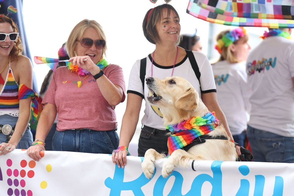 Colourful scenes in Belfast at the Pride parade. Photo by Luke Jervis.