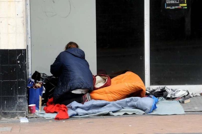 Generic file photo of a homeless person