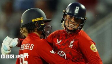 England Women v India Women - 5th T20