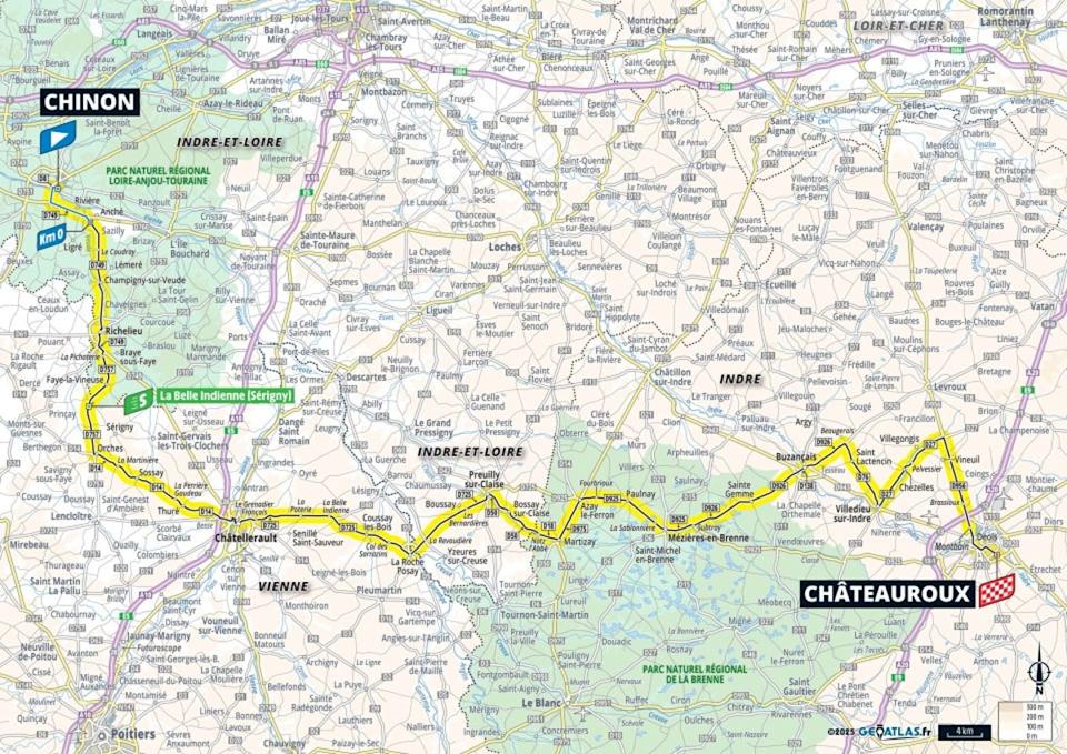 Tour de France 2025 – stage 9 map (letour)