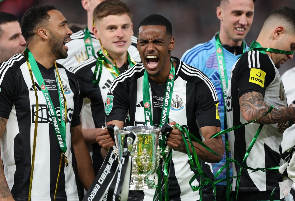 Isak is a hero on Tyneside after helping Newcastle to a first major trophy since 1955 earlier this year