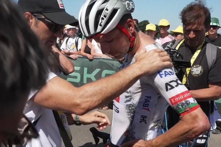 João Almeida crash, stage 7, 2025 Tour de France