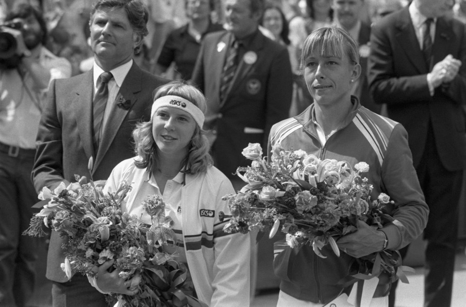 And Navratilova beat Jaeger in the Wimbledon final in 1983