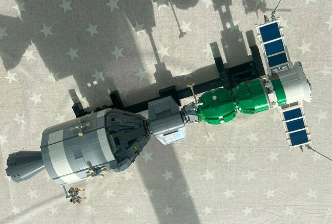 Apollo Soyuz Test Project in Lego bricks (pic: Richard Speed)