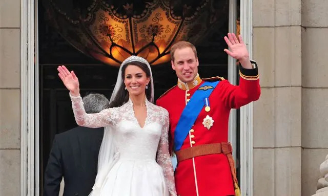 Getty Kate Middleton and Prince William on their April 29, 2011 wedding day