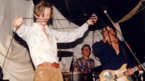 The Leadmill Jarvis Cocker and two other band members performing on the stage at The Leadmill in 1988.