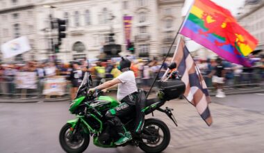 LGBT artists decry Supreme Court ruling at rainy London Pride parade