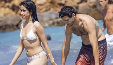 Camila Cabello & BF Henry Junior Chalhoub on Beach in Ibiza