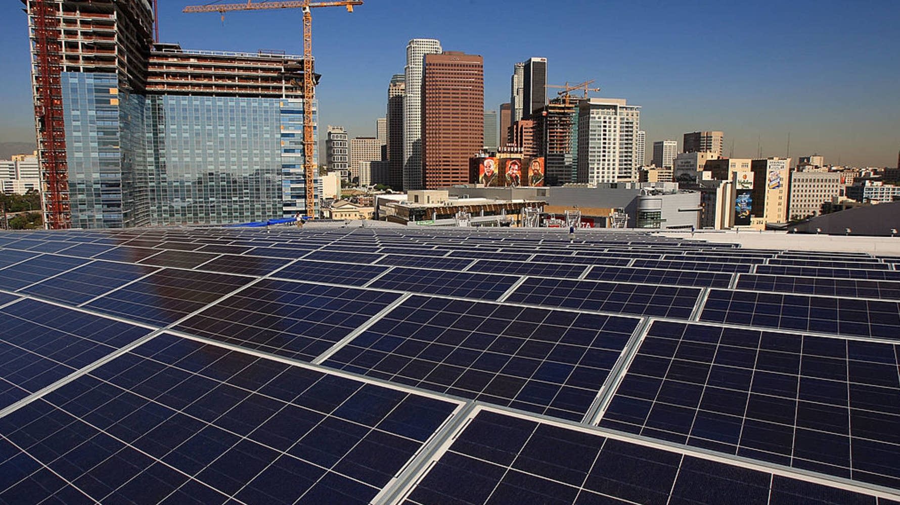 Last year, 95% or so of new electric generating capacity came from the sun and the wind.