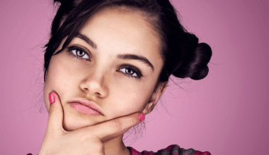 thinking teen girl