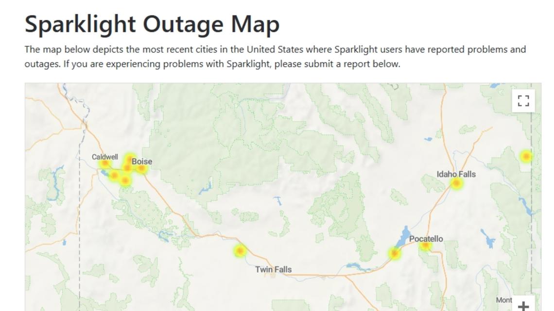 Sparklight reports internet outage impact due to Nampa facility