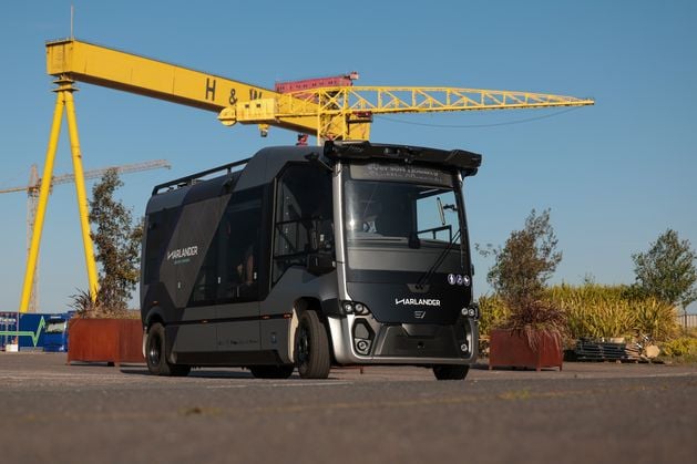 Self-driving shuttle bus launched in Belfast Harbour