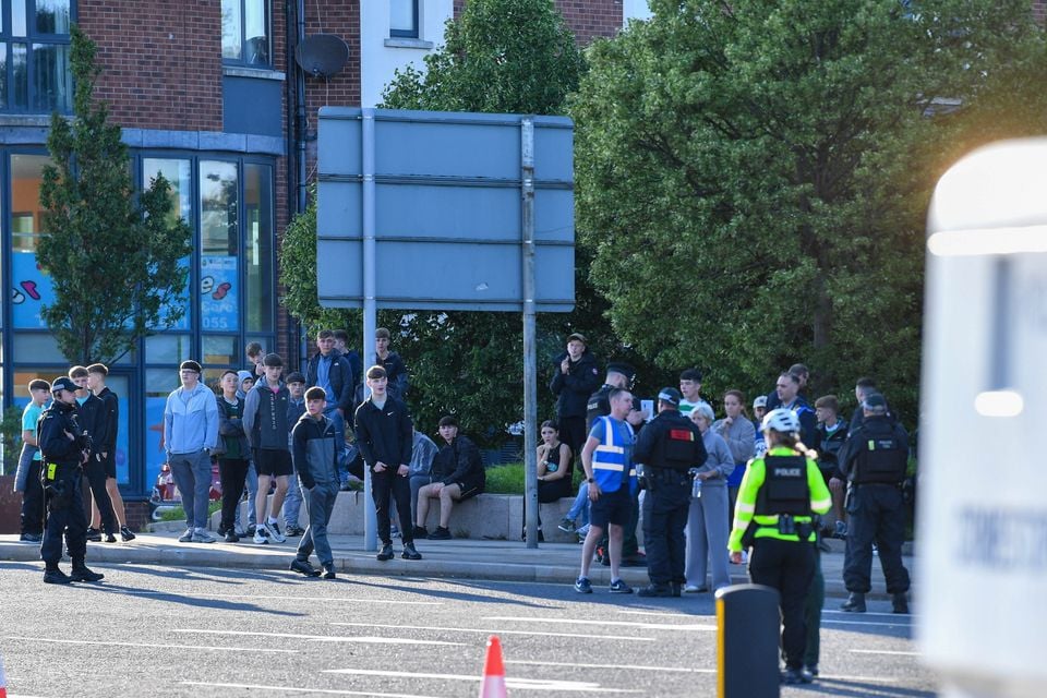 The Annual Somme Parade passing through East Belfast on Monday Evening.  Photo - Andrew McCarroll/ Pacemaker Press