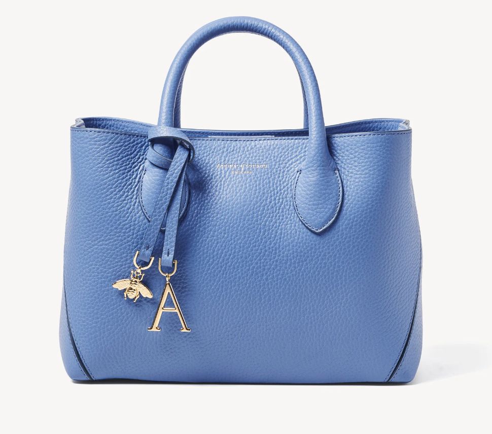 aspinal of london blue bag